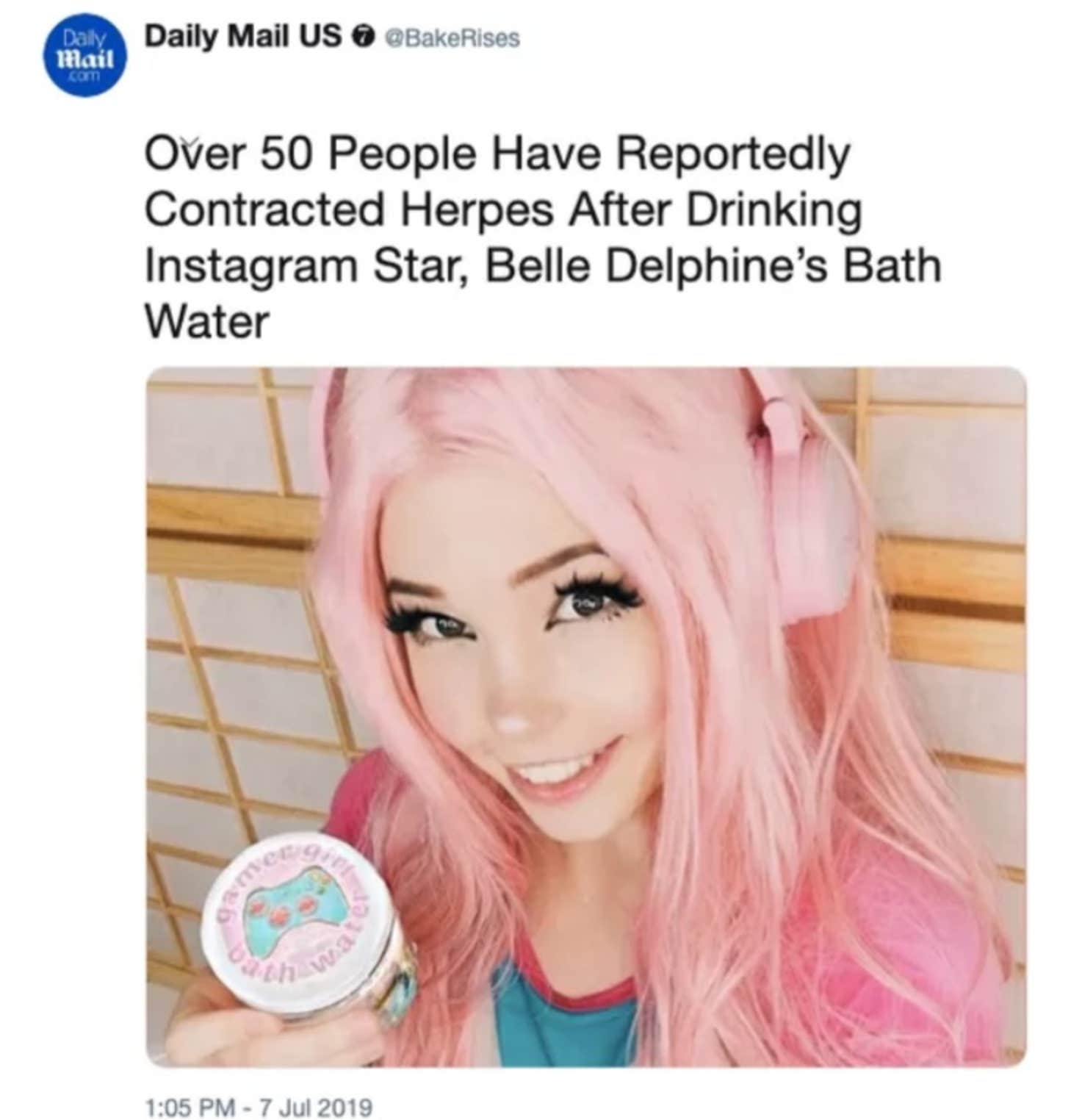 Belle Delphine'S Bathwater Business Costs Her Family - d4lvg57