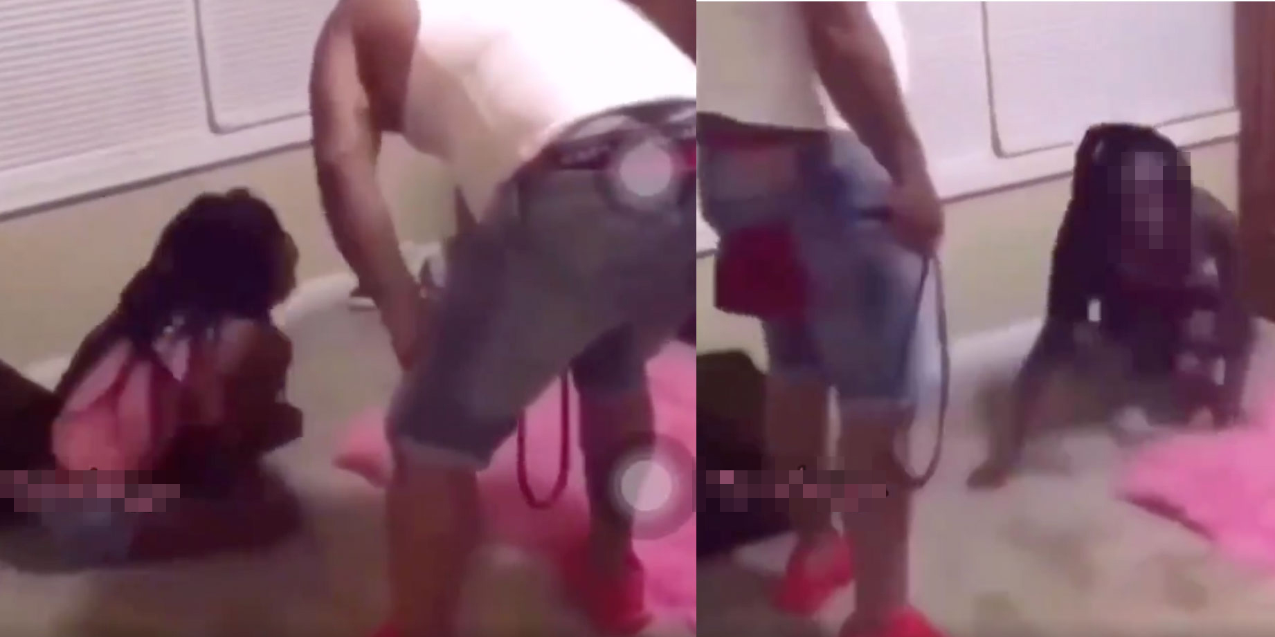 Graphic Video Father Beats Young Daughter for Being Sexually Active