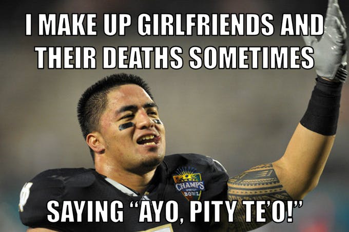 manti teo gf meme