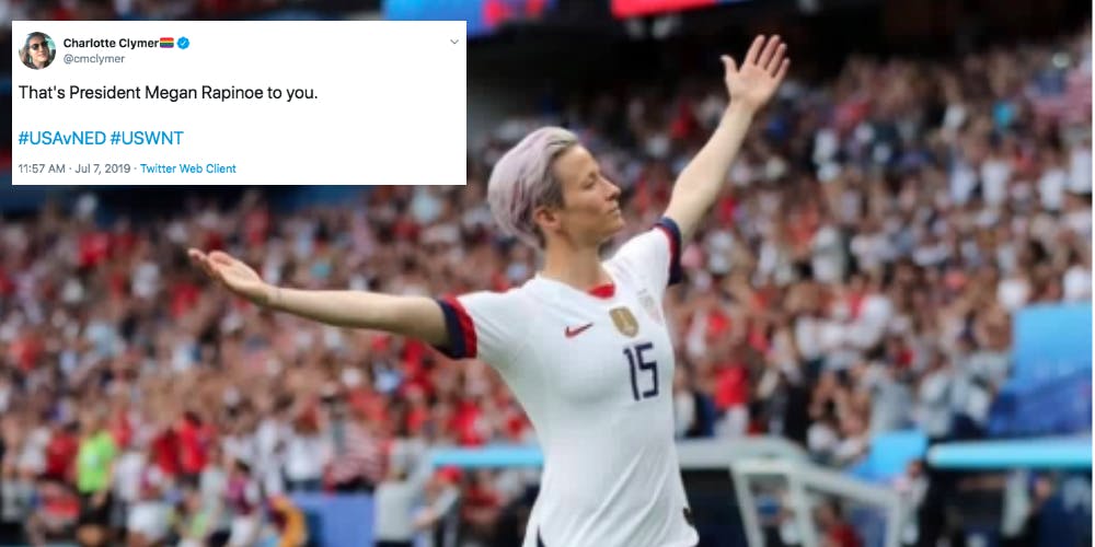 Megan Rapinoe Is The President Now And We Re All Dying Our Hair Purple