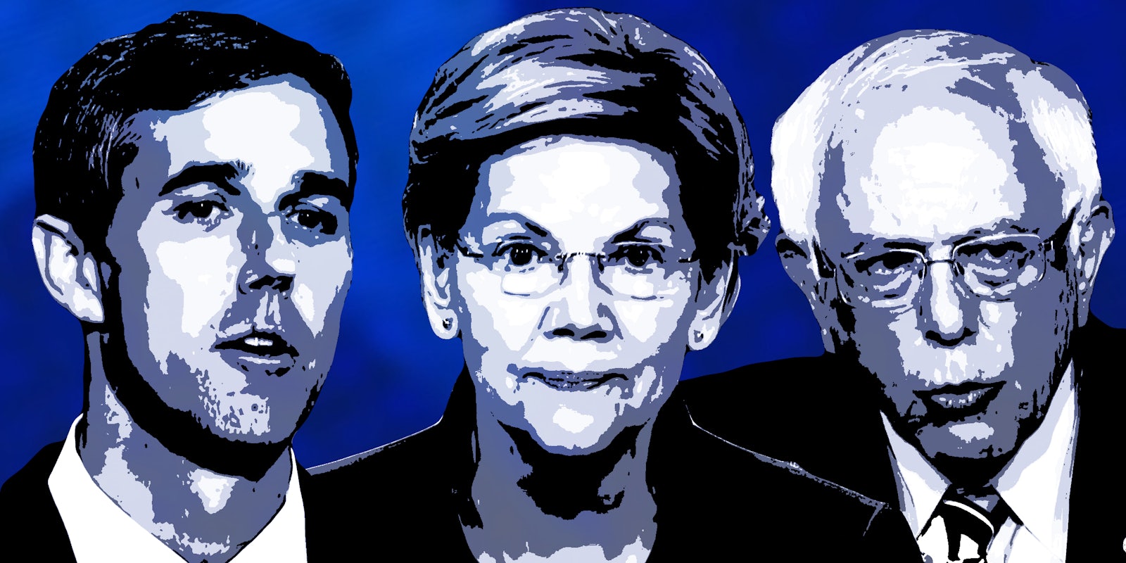 Beto O'Rourke, Elizabeth Warren, Bernie Sanders 2020 Democratic Debates