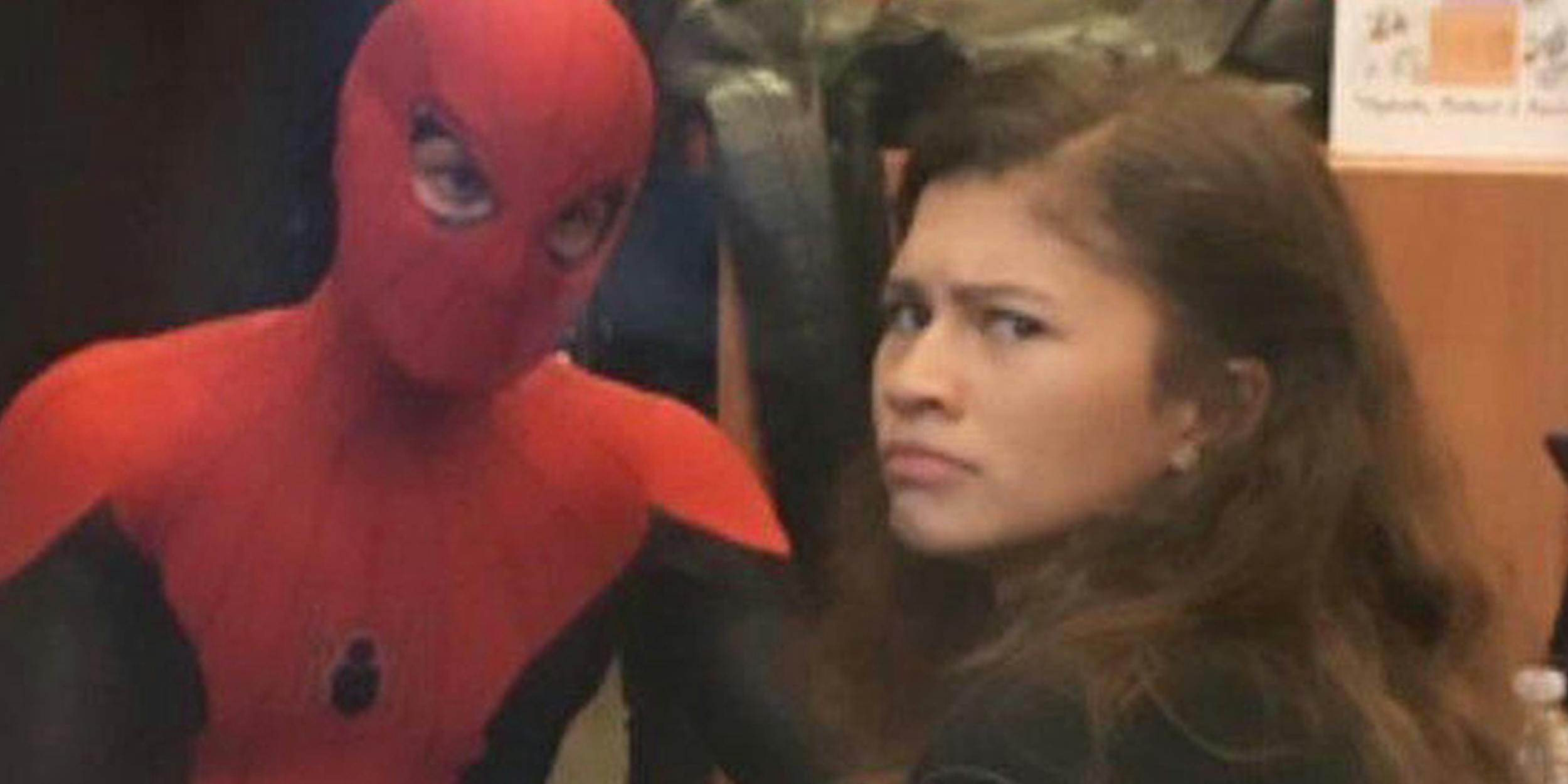 This behind-the-scenes photo of Tom Holland and Zendaya has become a