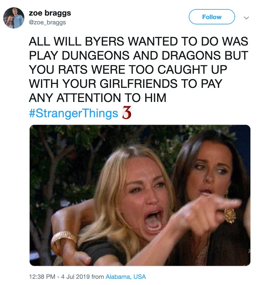 D&d will Byers stranger things dungeon and dragons Memes - Imgflip