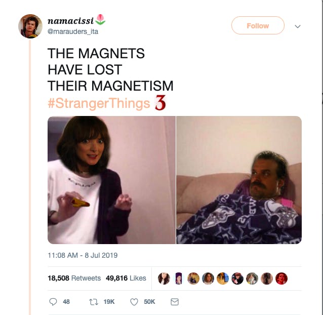 stranger things season 3 memes magnets