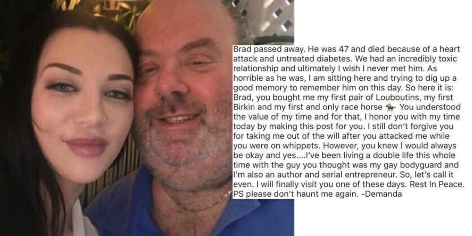 Woman’s Tribute To Dead Sugar Daddy Goes Viral Again