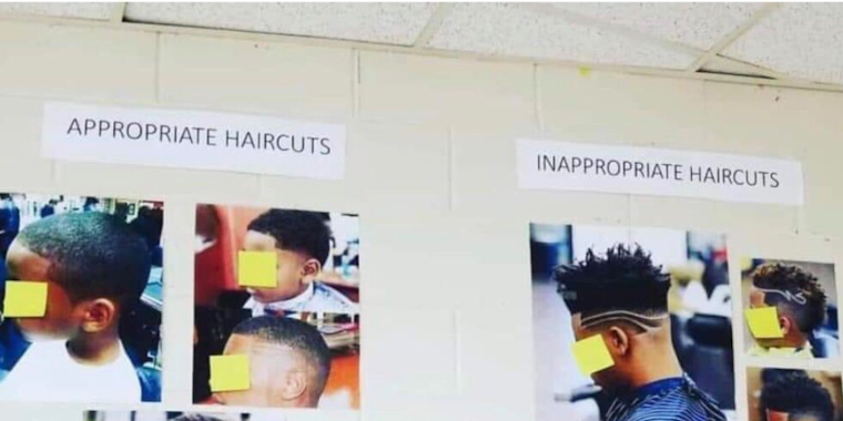 school discriminating against black children's hairstyles