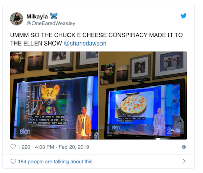 What Is the Chuck E. Cheese Recycles Pizza Conspiracy Theory