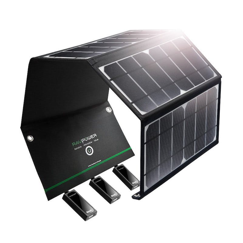 best solar powered phone chargers - RAVPower Solar Charger