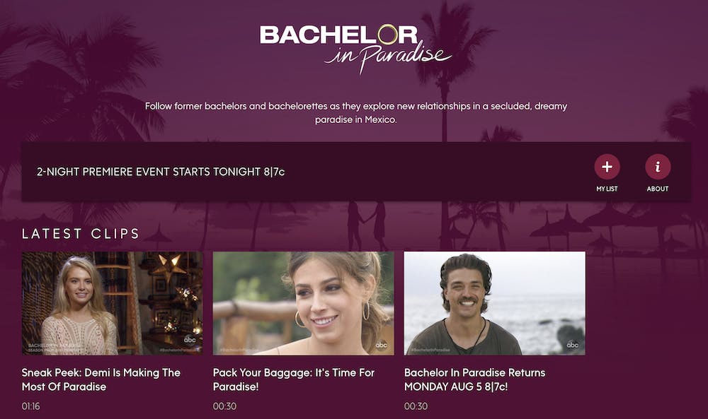 how to stream bachelor in paradise season 6 on ABC