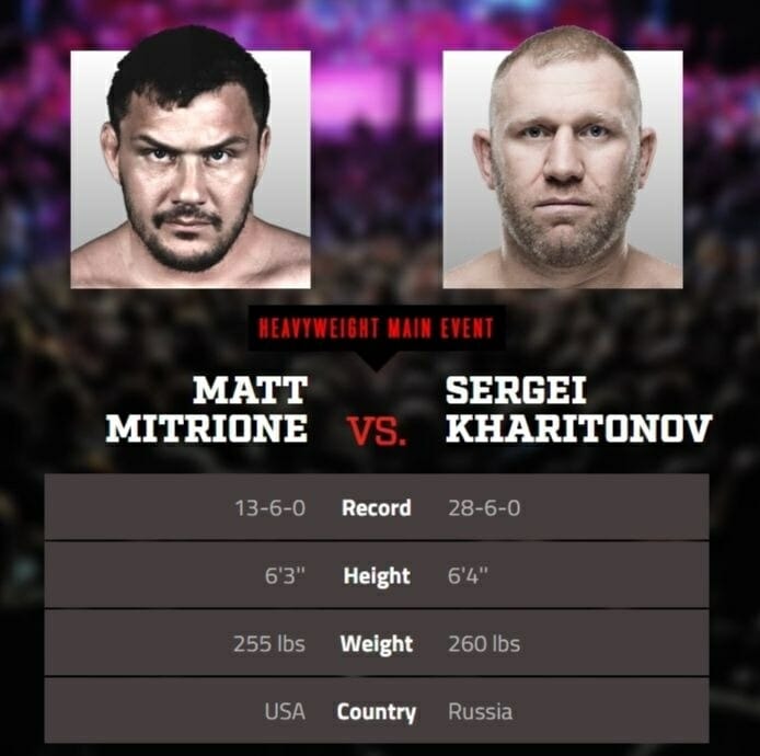 Mitrioine vs Kharitonov Bellator live stream