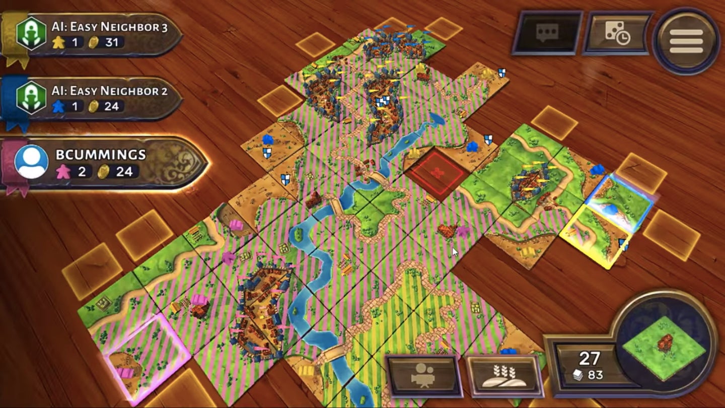 online board games - carcassonne