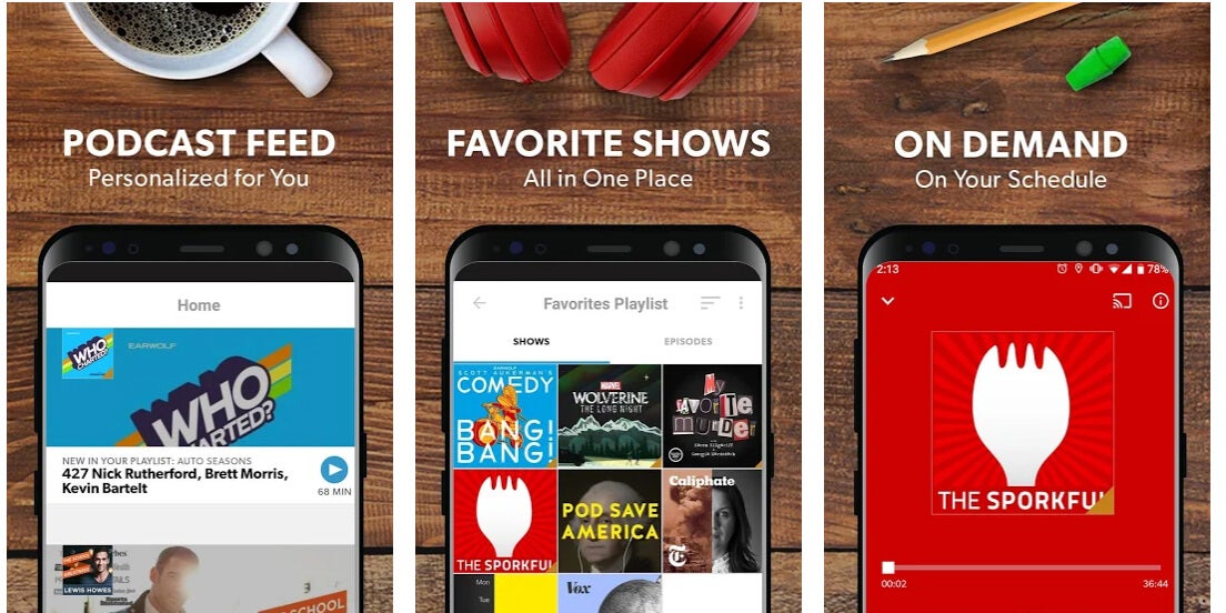 stitcher podcasts google play