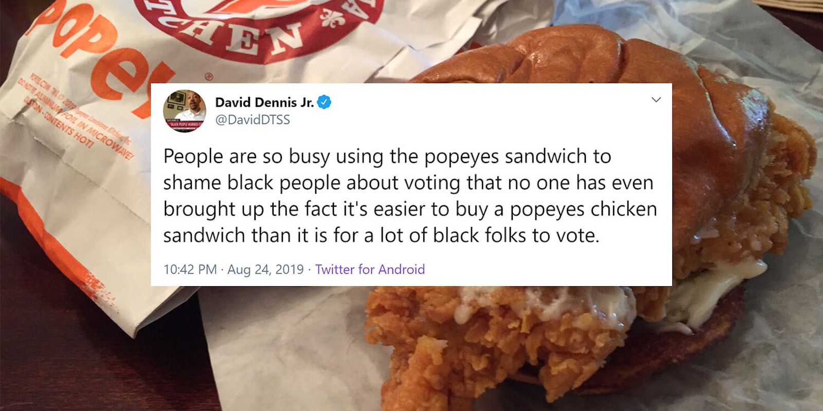 popeyes chicken sandwich black twitter