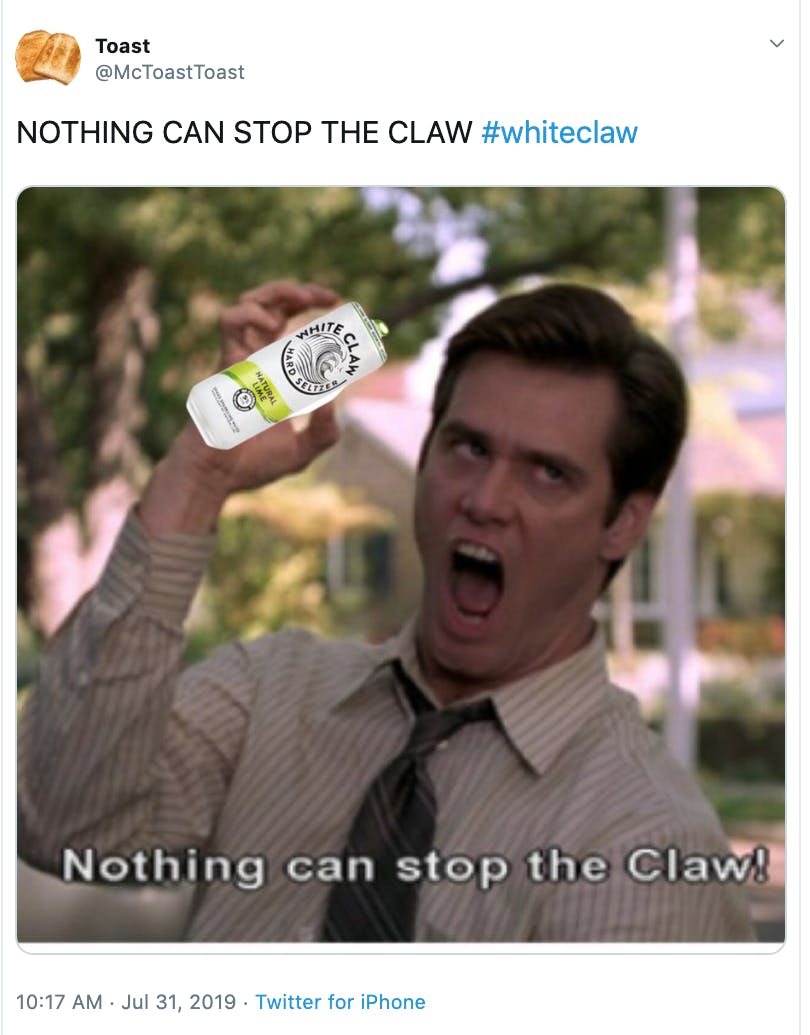 white claw memes