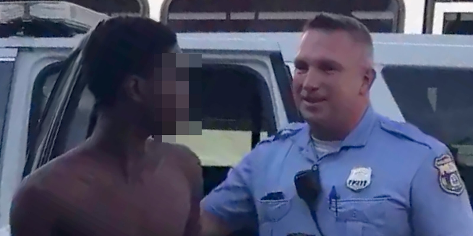 Philadelphia police officer laughs as he releases a minor after temporarily detaining him