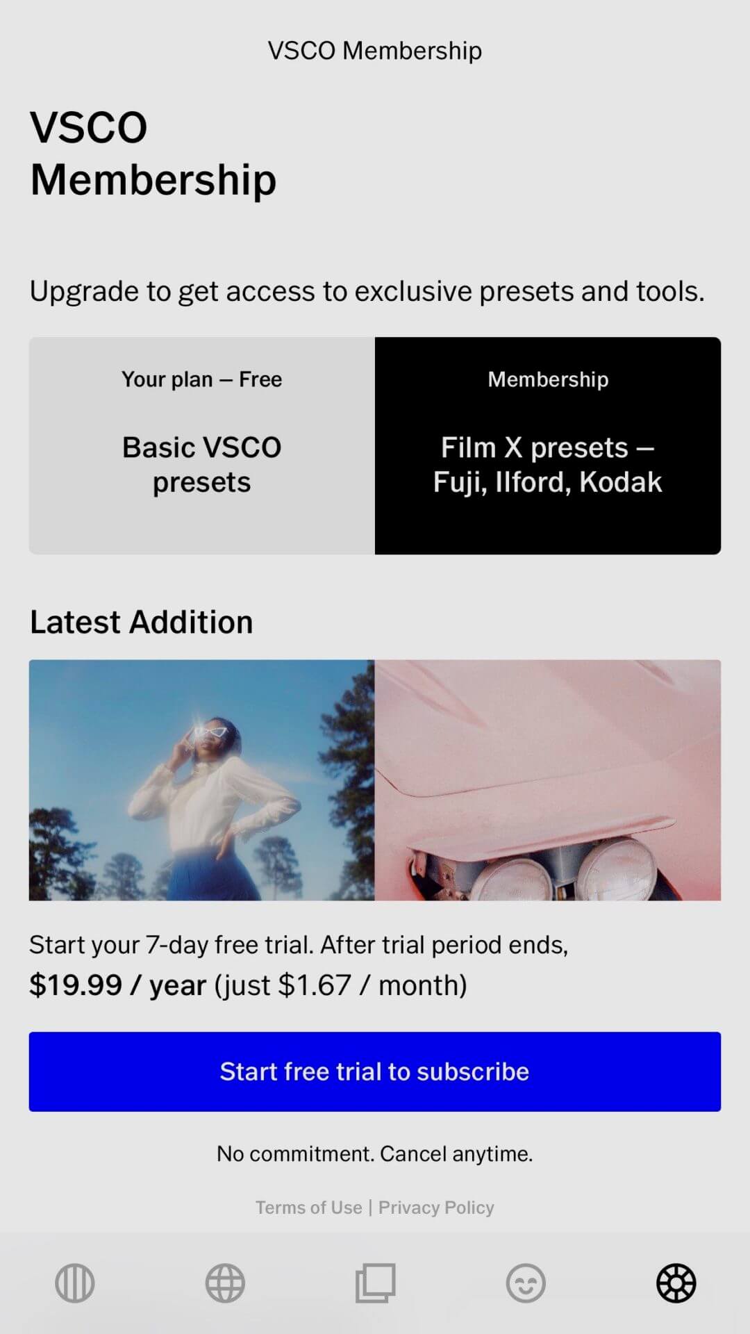 Vsco cost store