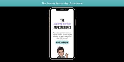 'App' Lets Users Experience the Ill-Fated Jeremy Renner App