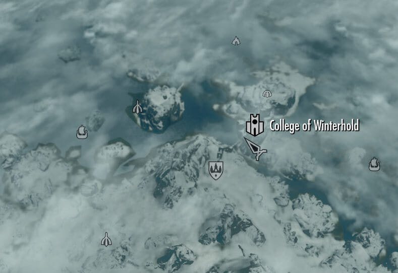 College of Winterhold - map