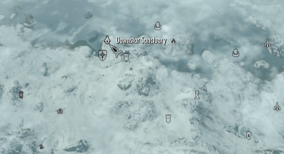 Dawnstar Sanctuary - map