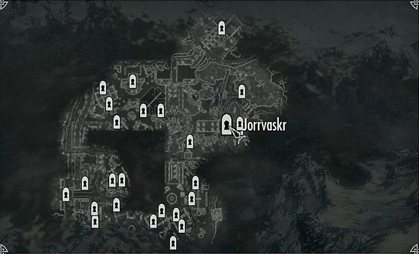Jorrvaskr - map