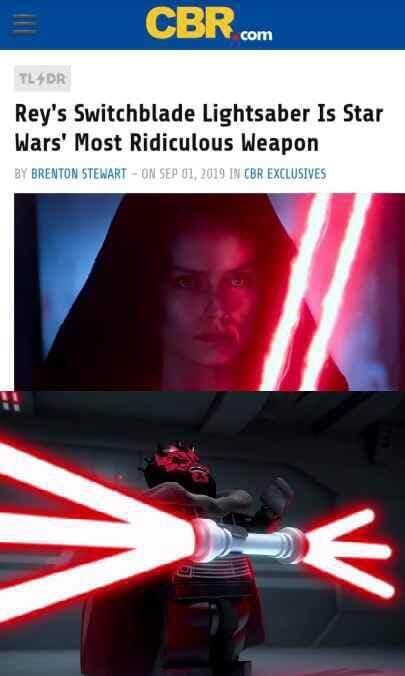 funny Star Wars memes - switchblade lightsaber
