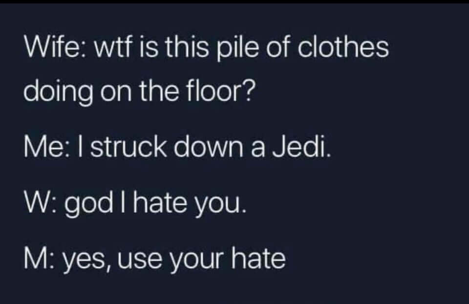 funny Star Wars memes - hate meme