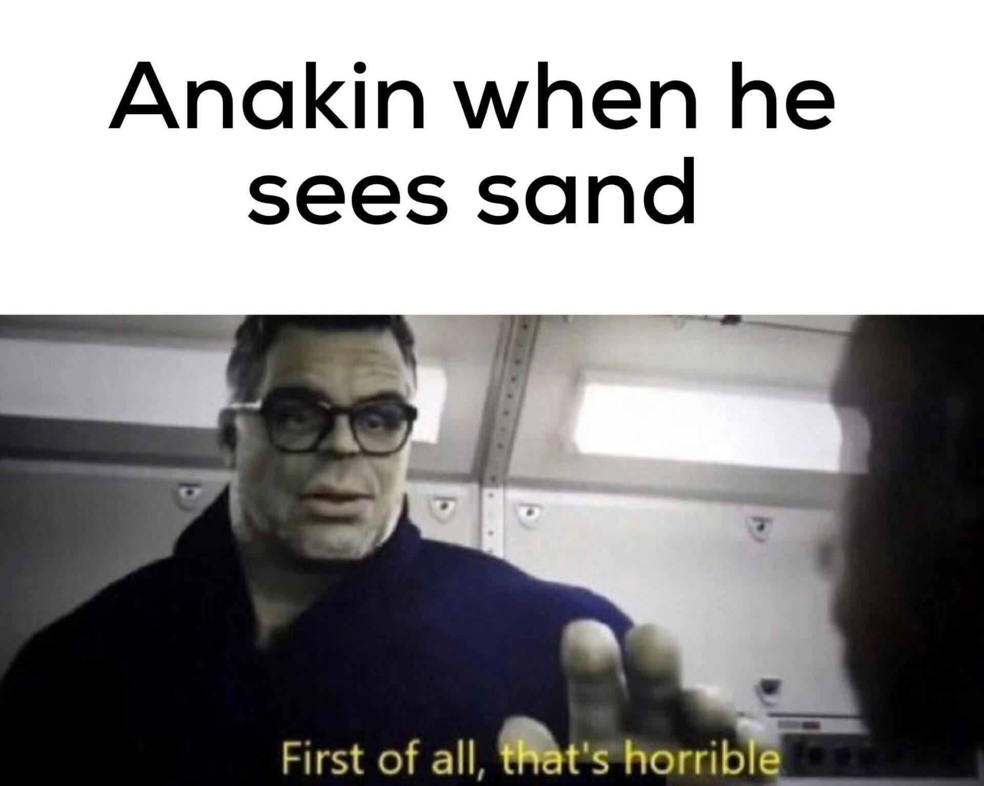 funny Star Wars memes - sand