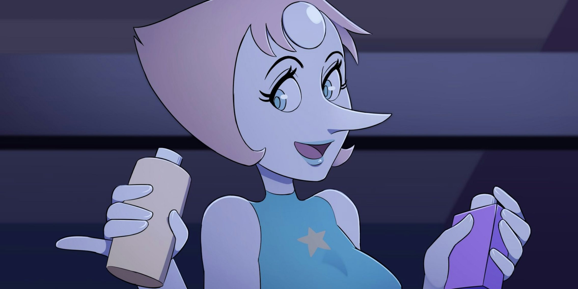 2270px x 1135px - Steven Universe Porn Parody Game 'Gem Blast' Stars Pearl, Amethyst