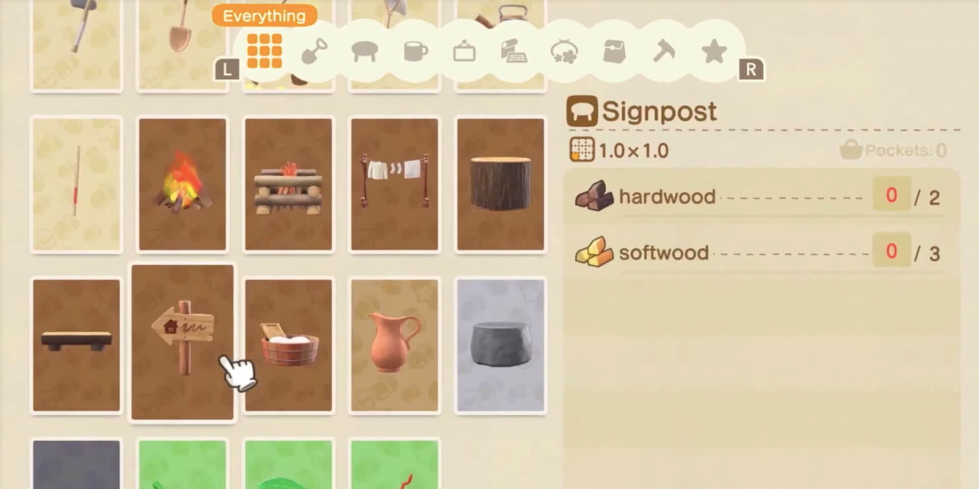 animal crossing new horizons crafting