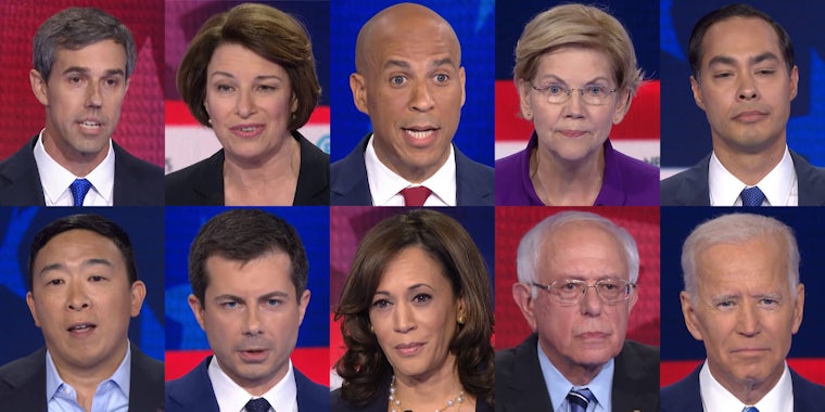 democratic debate candidates