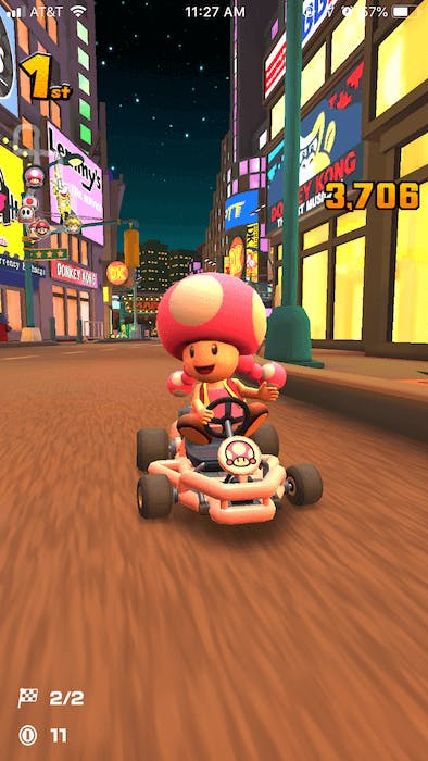 mario kart tour toadette