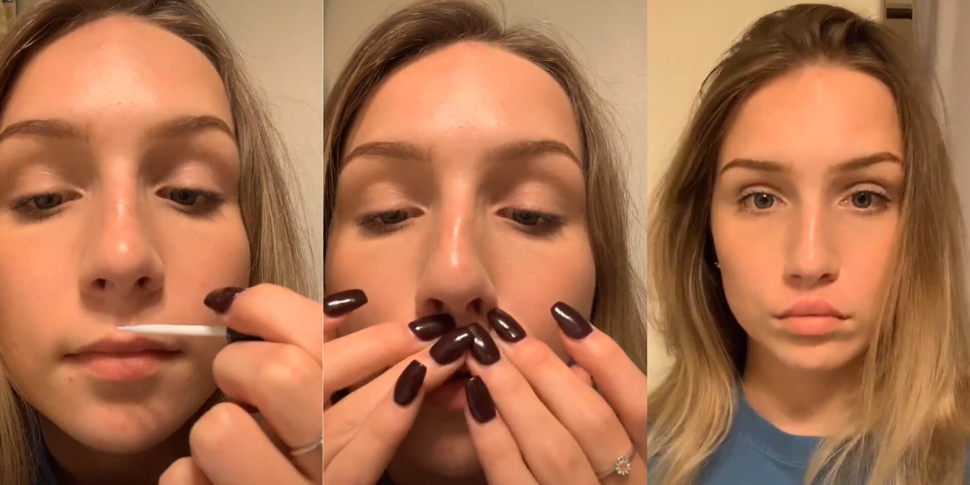 Gluing Your Upper Lip The Latest WTF Trend On TikTok