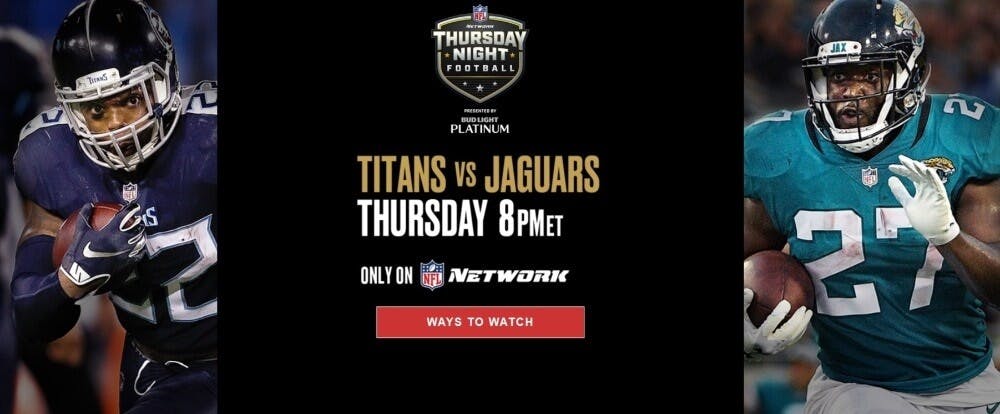 Titans vs Jaguars live stream NFL Network