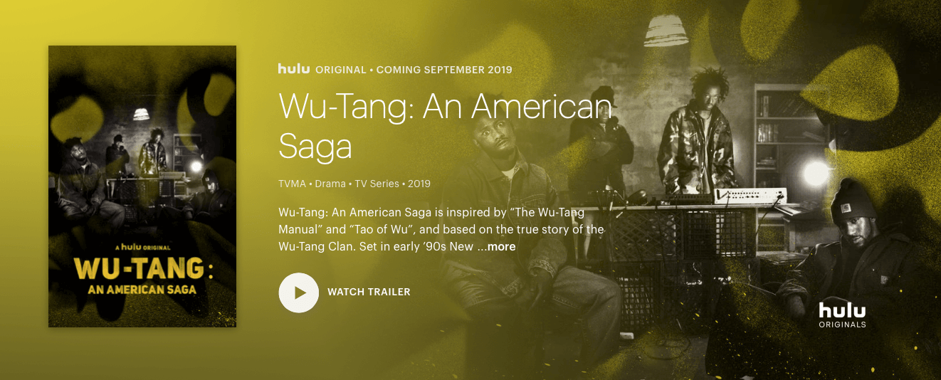 Watch Wu Tang An American Saga Wu Tang Clan dramatic miniseries