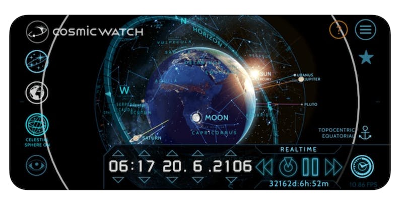 best astronomy apps - cosmic watch
