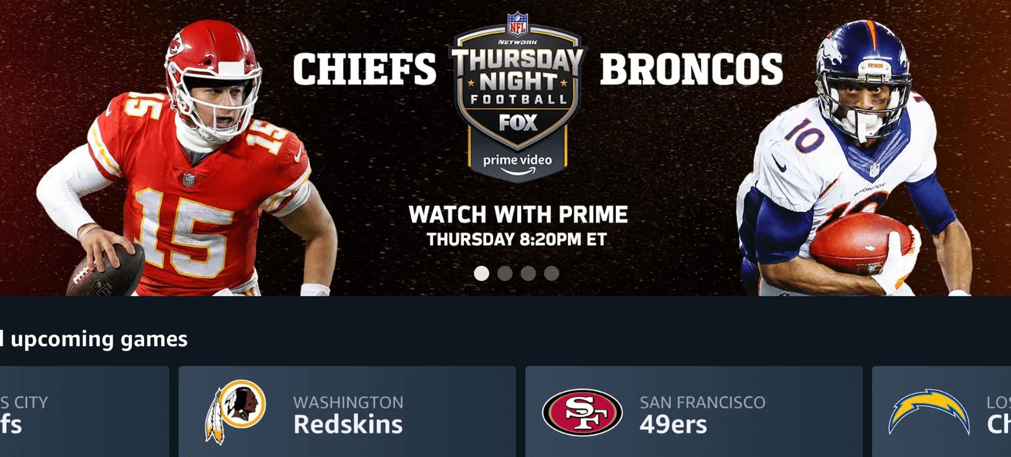 chiefs broncos amazon streaming nfl