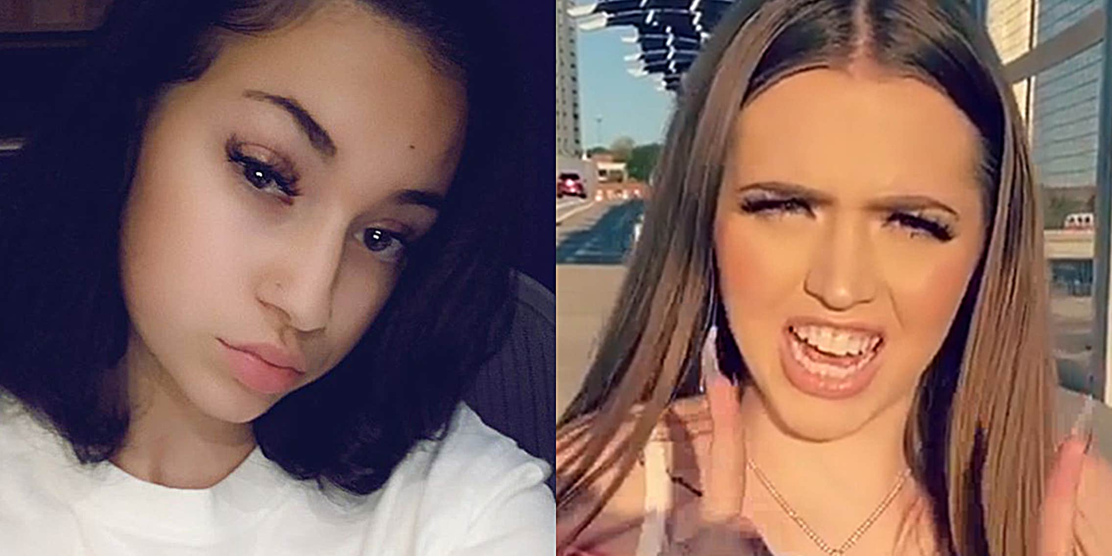 Video Bhad Bhabie, Woah Vicky Throw Hands in the Studio