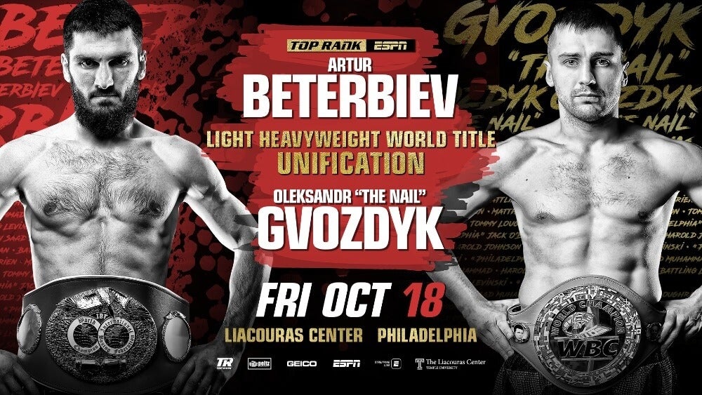Gvozdyk vs Beterbiev live stream ESPN