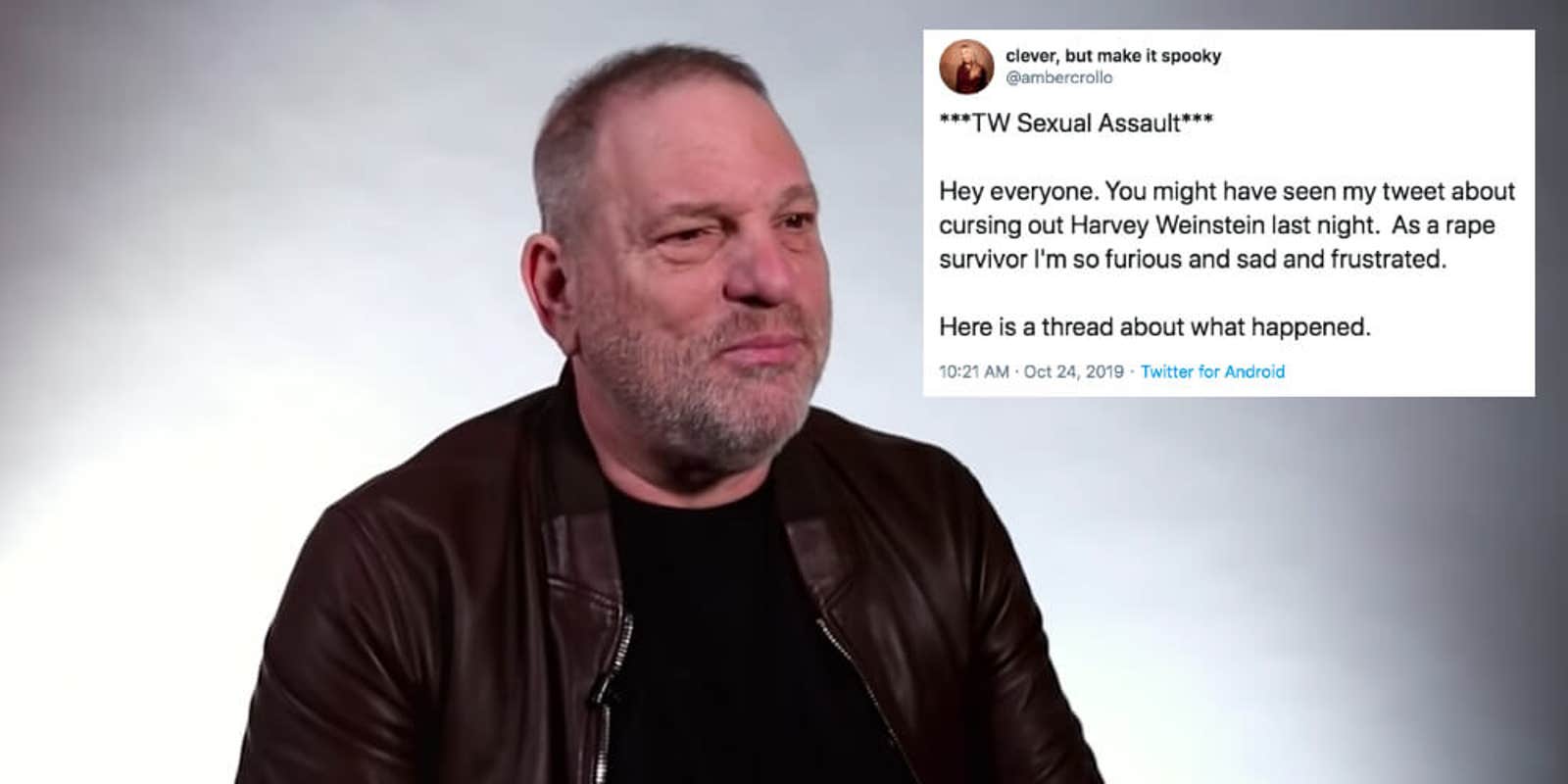 Woman Kicked Out of Event After Going Off on Harvey Weinstein