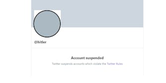 hitler banned from twitter