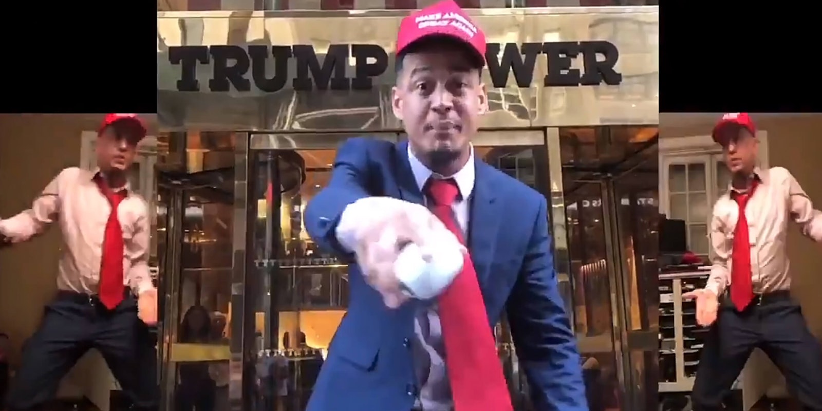 Official DVS 7.0 Maga challenge rap in front of Trump Tower