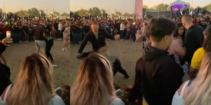 video of man dragging woman by hair mala luna festival