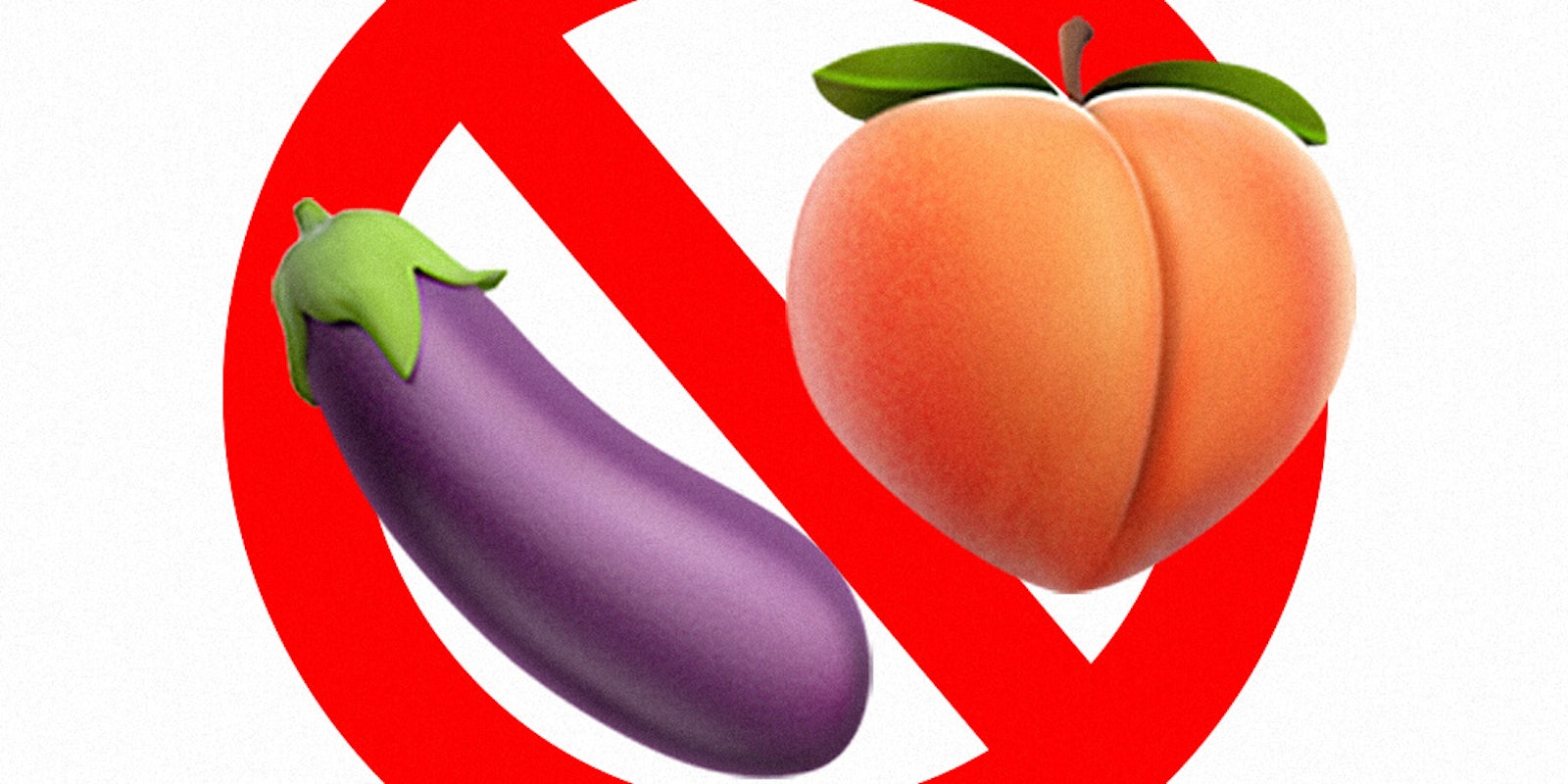 peach and eggplant emoji ban
