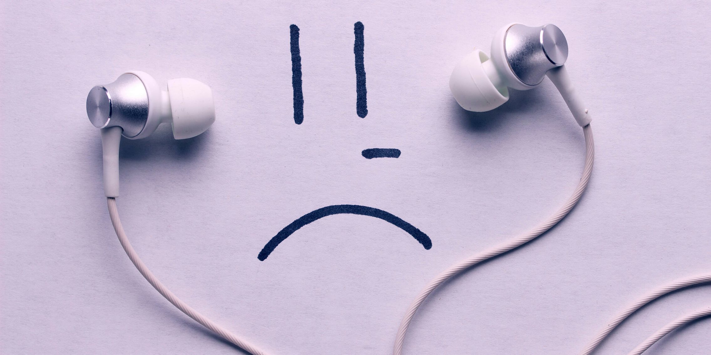 sad headphones