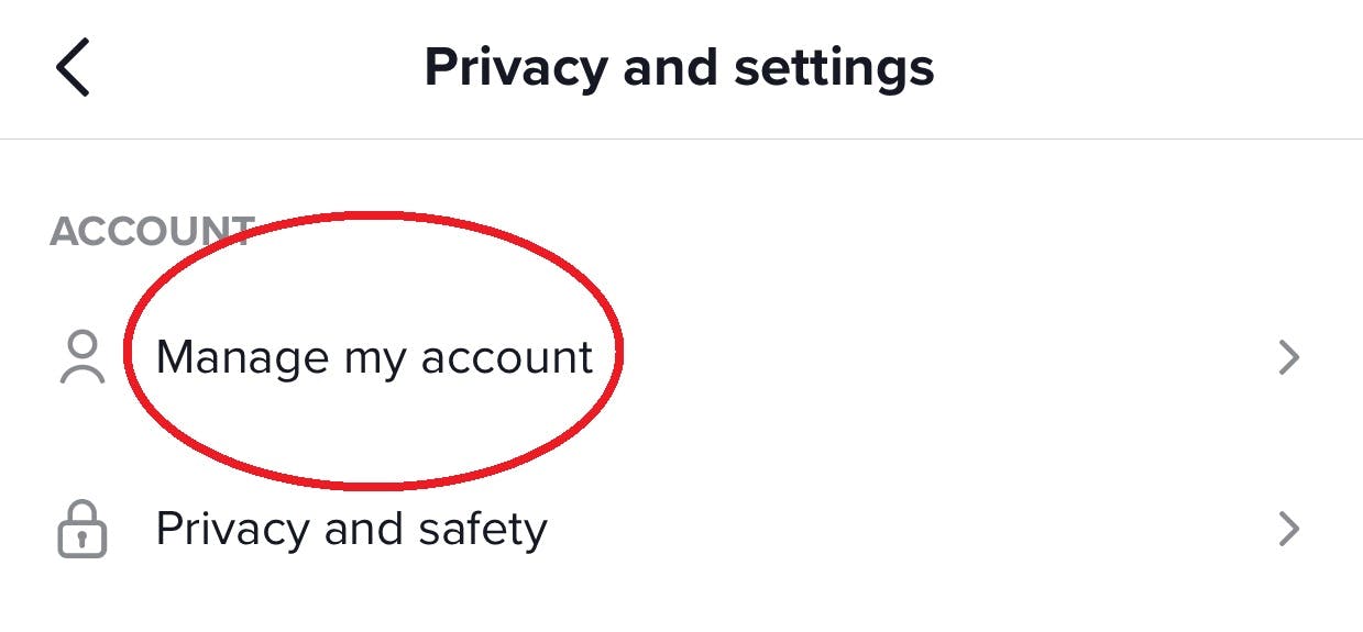 manage my account