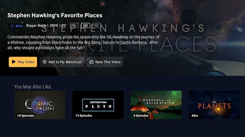 4k amazon fire stick amazon fire tv amazon prime video - curiosity stream