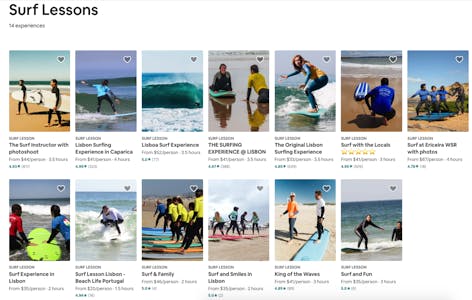 Airbnb Experiences surf lessons