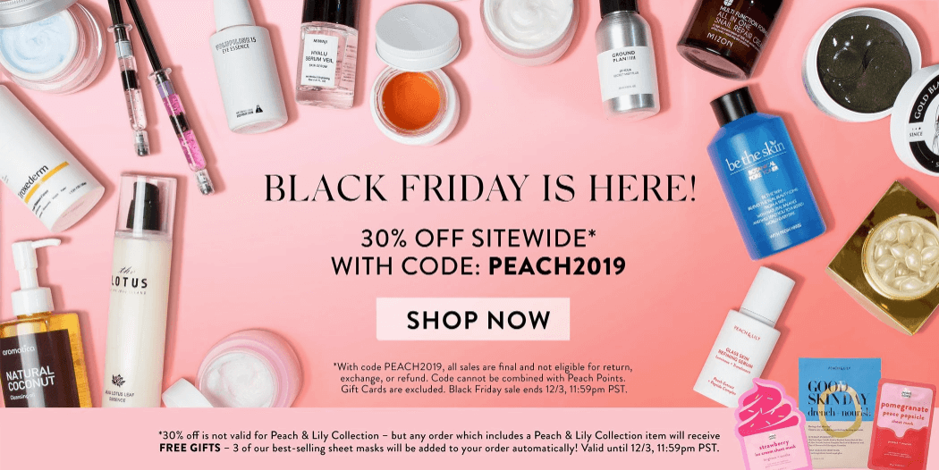 black friday korean skincare