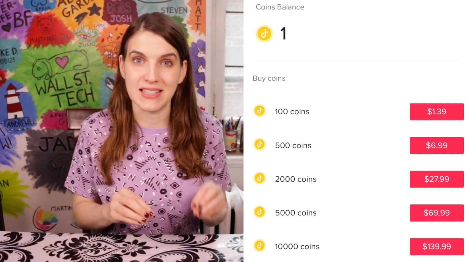 Coins on TikTok