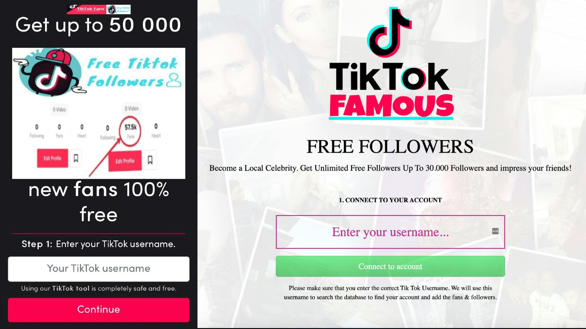 how to get free tiktok followers scams